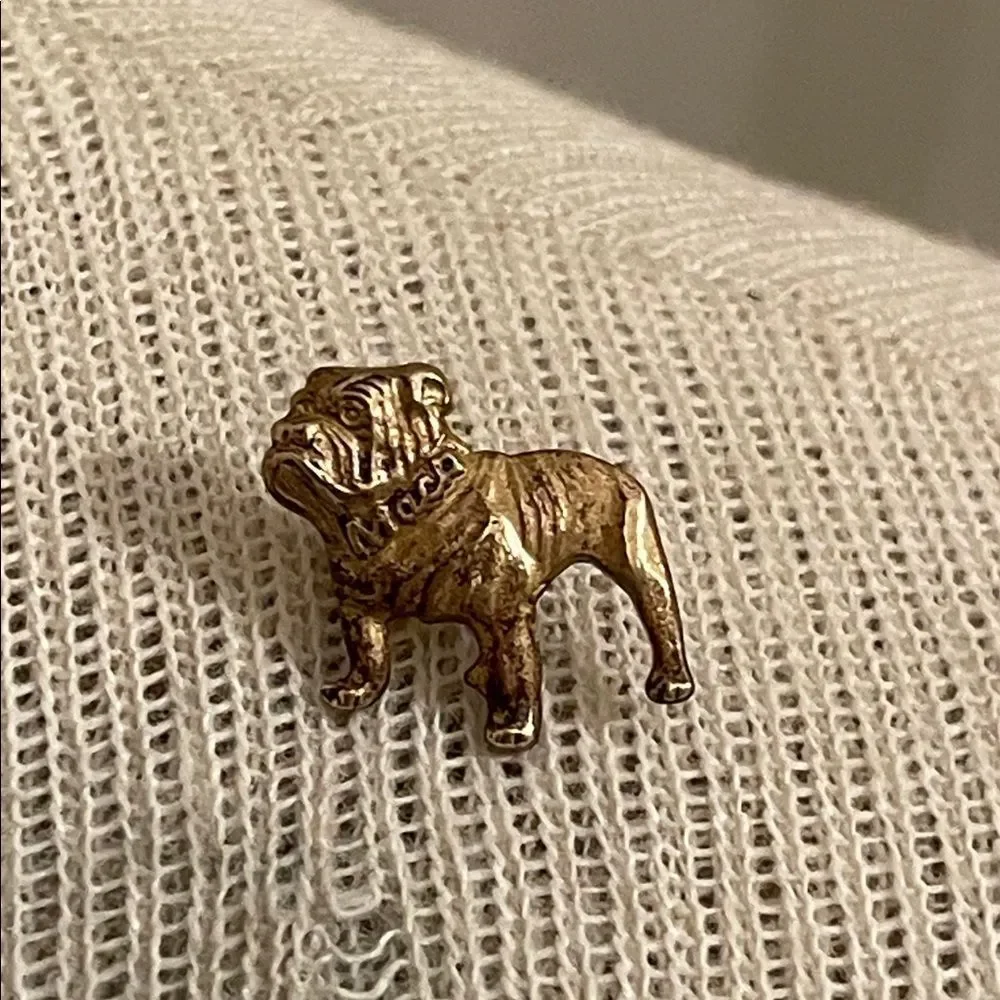 Vintage Bulldog Lapel Pin MACK TRUCK Dog Collectible Brooch Tie Tack